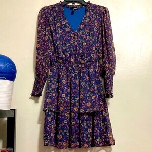 AQUA LONG SLEEVE DRESS  XS